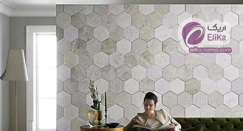 نمای سنگی در دیوار داخلی ساختمان