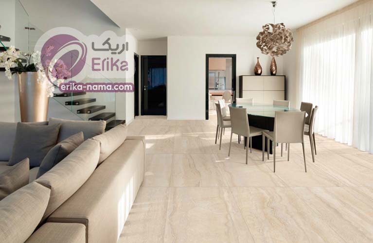 سنگ فرش داخل خانه تراورتن