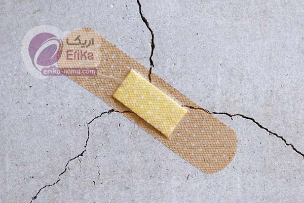 ترمیم ترک خوردگی دیوار erika-nama