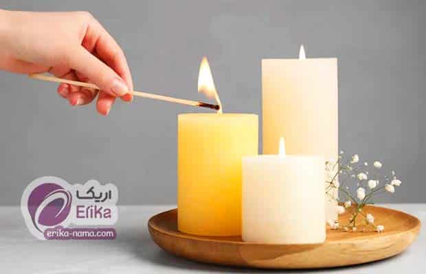 شمع برای از بین بردن بوی رنگ