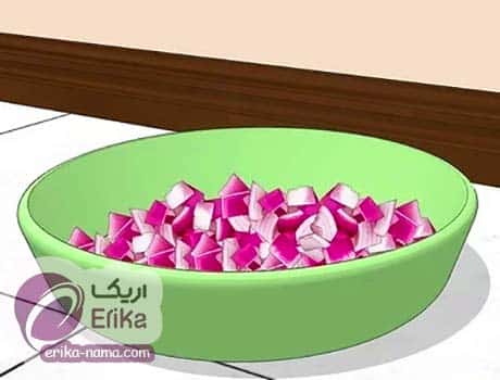 پیاز برای کاهش بوی رنگ اتاق