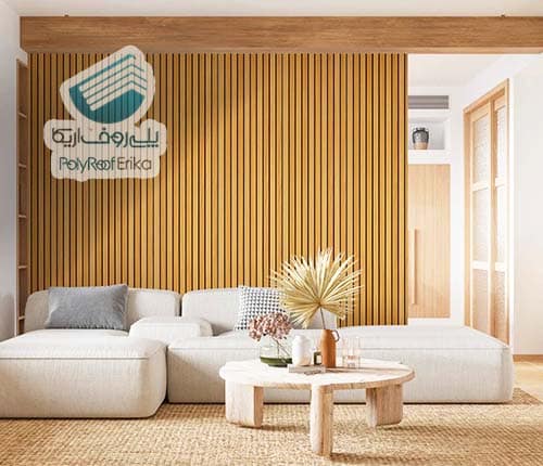 چوب پانل نمای داخلی ساختمان