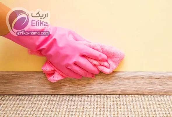 دیوارها را تمیز و تعمیر کنید