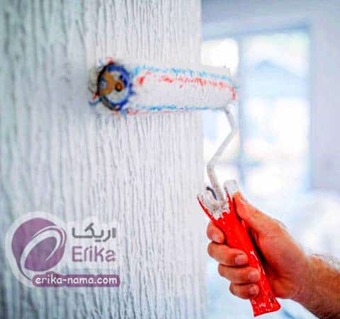نحوه رنگ آمیزی دیوار بافت دار
