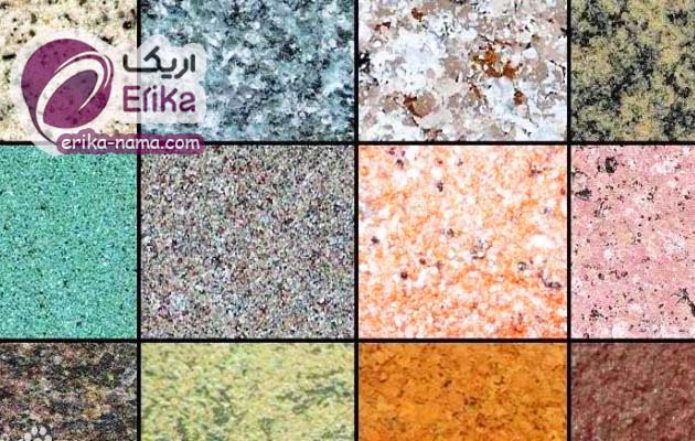 تنوع نمای بافت سنگدانه