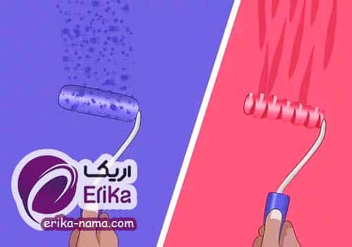 پنهان کردن عیب دیوار با رنگ تکسچر اریکانما