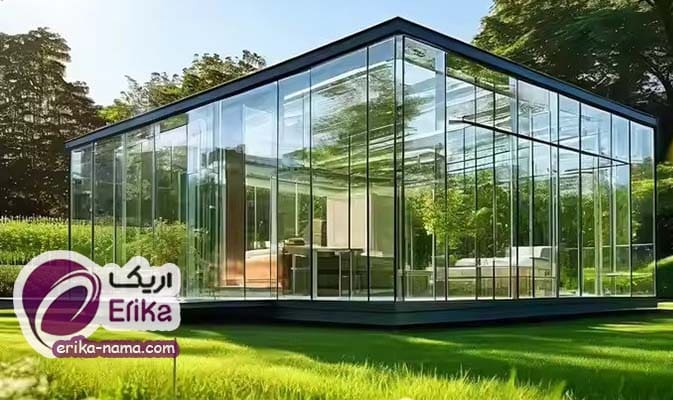 نمای شیشه ای پانل دیواری پیش ساخته