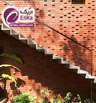 دیوار آجری راه پله