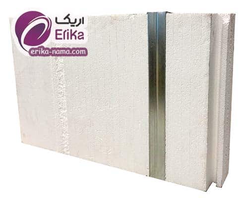 عایق پلی استایرن در دیوار سبک پیش ساخته