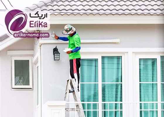 نقاشی نمای بیرونی دیوار با رنگ پلاستیک