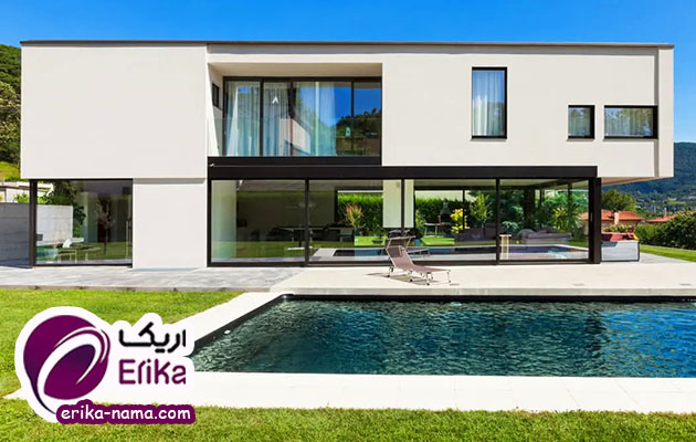 bright clean microcement facade