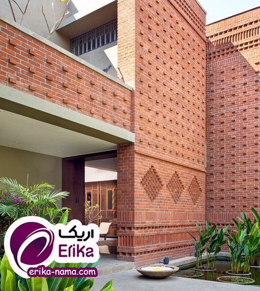 brick material exterior facade
