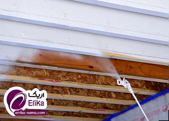 اجرای نمای داخلی با رنگ منبسط شونده ضد حریق