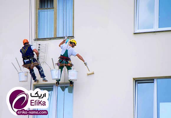 نمای مسکونی رنگ ضد حریق