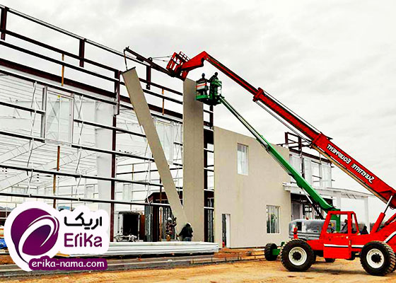 اجرای ساندویچ پانل‌ در نمای سوله صنعتی