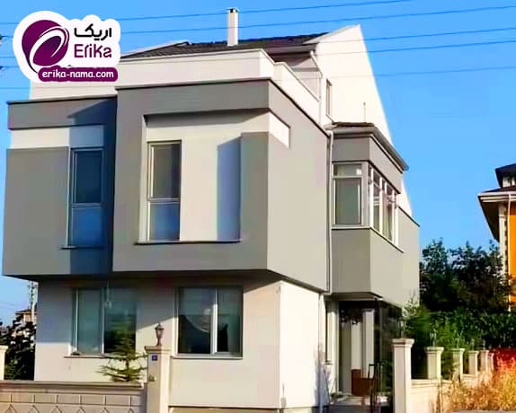 رنگ آمیزی نمای بیرونی با رنگ مخصوص سیمانی