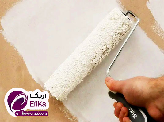 رنگ اکریلیک روی دیوار گچی