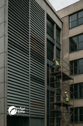 نمای لوور آلومینیومی
