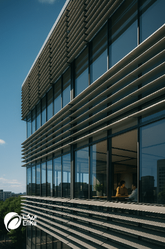 نمای لوور آلومینیومی