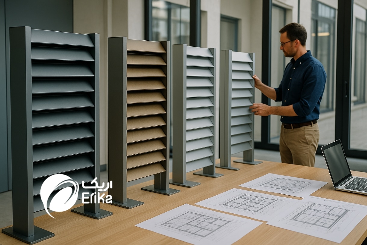 نمای لوور آلومینیومی