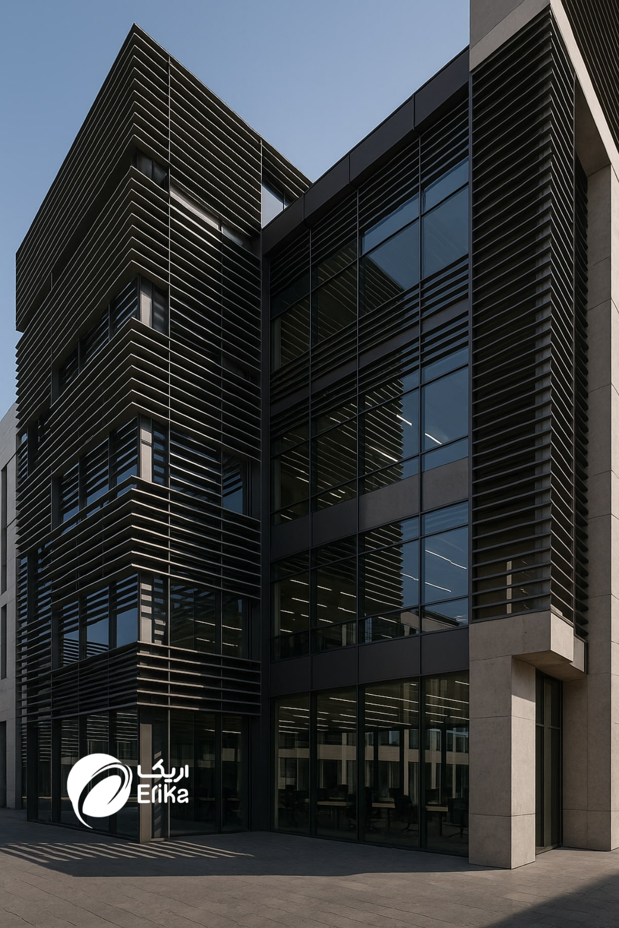 نمای لوور آلومینیومی