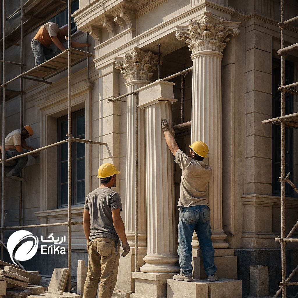 نصب نمای کلاسیک رومی