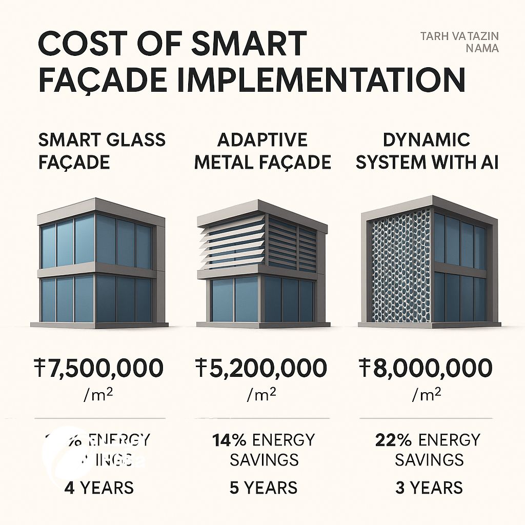 هزینه های نمای هوشمند