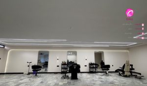 اجرای رنگ اکریلیک داخلی سالن زیبایی غزل در ساری