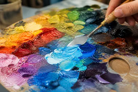 راهنمای جامع استفاده از رنگ اکریلیک برای نقاشی و بوم: از انتخاب تا اجرای حرفه‌ای