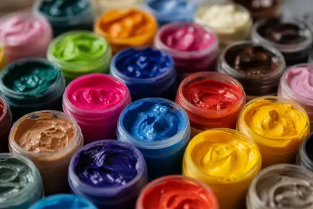 نمونه‌های رنگ اکریلیک هنری با کیفیت بالا و طیف رنگی گسترده