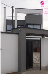 پروژه ویلایی دکتر کنعانی با پوشش ها جامبو و لاین تکسچر